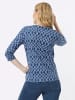 Sieh an! 3/4-Arm-Shirt in jeansblau-bleu-bedruckt