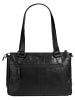 SPIKES & SPARROW Handtasche echt Leder in schwarz
