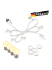 SPICELITE Garten Party Lichterkette Illu 10 warmweiße LED Kugellampen 5m weiß