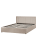 Beliani Doppelbett MONTLAUR in Beige - (W) 169 x (H) 89 x (L) 216 cm