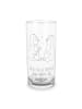 Mr. & Mrs. Panda Wasserglas Pinguin Pärchen mit Spruch in Transparent