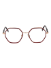Ana Hickmann Frauen Optische Fassungen Geometrisch Burgundisch