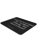 Mr. & Mrs. Panda Mousepad Spruch Steuerberaterin Ordnung mit Spruch in Schwarz
