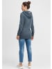 Oxmo Kapuzensweatjacke OXVicky Sweat Zip-Hoodie Long in Blau