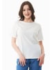 Organication T-Shirt "WOR17222" in Cremeweiß