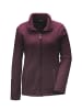 GOLDNER Fleece-Jacke in aubergine