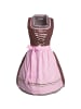 tectake Mini-Dirndl Altötting Modell 2 in weinrot/rosa