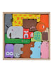 Moni Kinder Puzzle Tiere 3002 Holz in bunt