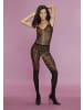 PETITE FLEUR GOLD Bodystocking-Ouvert in schwarz