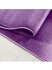 KADIMA DESIGN Teppich Kurzflor Abstrakte Wellen Polypropylen Wohnzimmer in Violett
