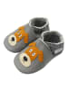 Basrakids Baby Krabbelschuhe aus Leder, weiche Lauflernschuhe mit rutschfester Sohle 
