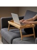 relaxdays 4 x Betttablett in Natur - (B)60 x (H)23 x (T)30 cm