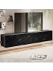 KADIMA DESIGN Lowboard Hängend Marmor-Optik 160x30x30 cm TV-Schrank, Design in Schwarz