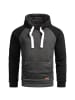 Alessandro Salvarini Hoodie Alessandro Salvarini Herren Sweatjacke AS297 in Dunkelgrau