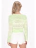IZIA Women Sweater in light green multicolor