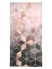 Juniqe Handtuch "Pink Grey Gradient Cubes" in Grau & Rosa