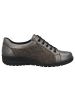 Solidus Damen- Schnürschuhe Kate PERLCALF/CANAPA anthrazit in anthrazit
