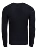 Rusty Neal Grobstrick Slim Fit Rundhals-Pullover in Marine
