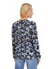 BETTY & CO Schlupfbluse mit Print in Blau/Camel