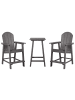 Beliani 3-tlg Bistro Set ADIRONDACK in Grau