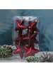 MARELIDA 6er Set Weihnachtsbaumschmuck Sterne bruchfest H: 7,5cm in weinrot