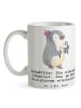Mr. & Mrs. Panda Keramtiktasse Zahnarzt Künstler mit Spruch in Weiß