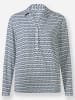 WITT WEIDEN Langarm-Bluse in rauchblau-ecru-bedruckt