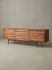 KADIMA DESIGN TV-Lowboard | Sheesham, 147x50x38cm, 3 Türen