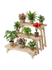relaxdays 3-tlg. Blumenständer Set in Natur