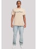 F4NT4STIC T-Shirt Herzschlag Berge Wandern in sand