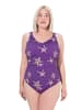 Ulla Popken Badeanzug in violett