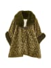 fraully Damen Poncho in Grün