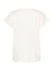 Kaffe Kurzarm-Bluse KAclaudi Baggy fit in Chalk