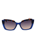 comma Frauen Sonnenbrille Katzenauge Blau