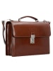 PICARD Office Aktentasche Leder 37 cm Laptopfach in schoko