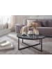 KADIMA DESIGN Couchtisch 80x36x80 cm mit Marmor Optik , Wohnzimmertisch mit in Schwarz