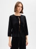 More & More Samtjacke in schwarz