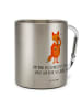 Mr. & Mrs. Panda Edelstahl Trinkbecher Fuchs Lord mit Spruch in Silber