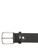 Lacoste Accessoire - Gürtel 4 cm Leder in schwarz