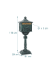 relaxdays Standbriefkasten in Grün - (B)41 x (H)118 x (T)29 cm