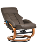 Beliani Fernsehsessel FORCE in Braun - (W) 66 x (H) 98 x (L) 81 cm