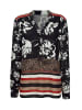 Alba Moda Schlupfbluse mit floralem Print in schwarz