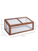 Outsunny Gewächshaus in Braun 100L x 65B x 40H cm