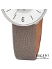 Regent Armbanduhr-Analog taupe, hellbraun mittel (ca. 33mm) Regent Lederarmband