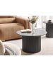 Beliani Couchtisch LEONA in Schwarz - (W) 70 x (H) 43 x (L) 70 cm