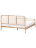 Beliani Doppelbett GONFARON in Braun - (W) 186 x (H) 108 x (L) 209 cm