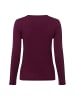 Marie Lund Strickpullover in aubergine - 0007