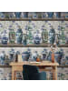 WALLPAPERS4BEGINNERS Tapete Vasen in Blau - (W) 200 × (L) 280 cm