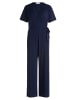 CARTOON Jumpsuit mit Bindegürtel in Dunkelblau