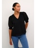Kaffe Kurzarm-Bluse KAvita Regular fit in Black Deep